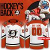 Anaheim Ducks Hockey Black 2024 Orange Hockey Jersey