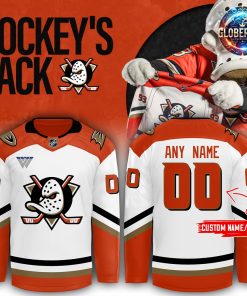 Anaheim Ducks Hockey Black 2024 White Hockey Jersey