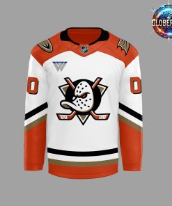 Anaheim Ducks Hockey Black 2024 White Hockey Jersey