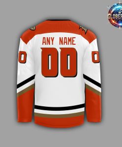 Anaheim Ducks Hockey Black 2024 White Hockey Jersey