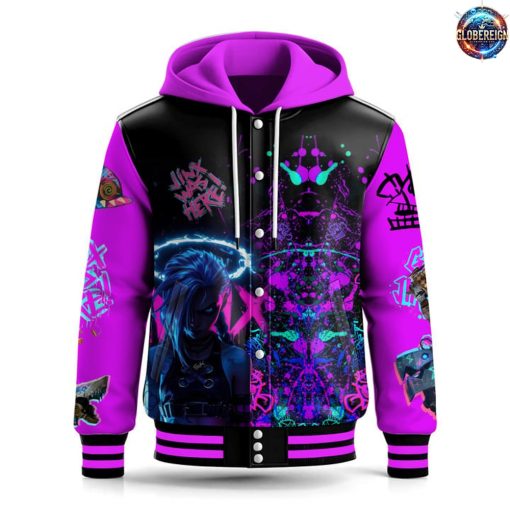 Arcane Jinx WAS Here Limited Edition Hooded Baseball Jacket