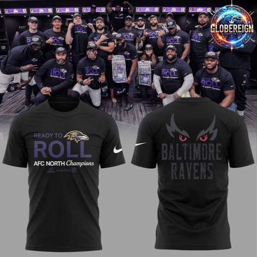 Baltimore Ravens 2024 AFC North Division Champions T-Shirt