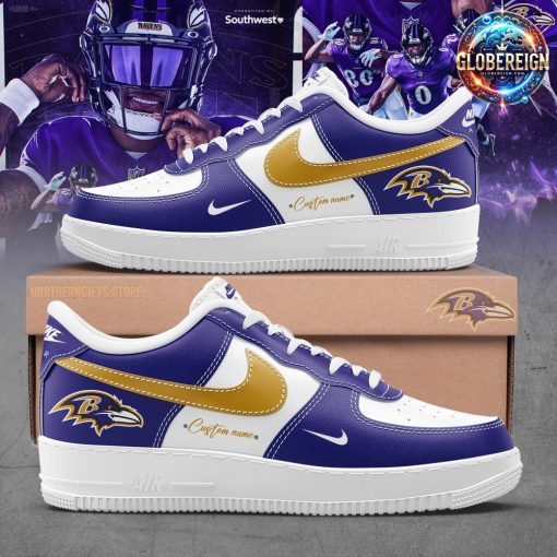 Baltimore Ravens Custom Nike Air Force 1