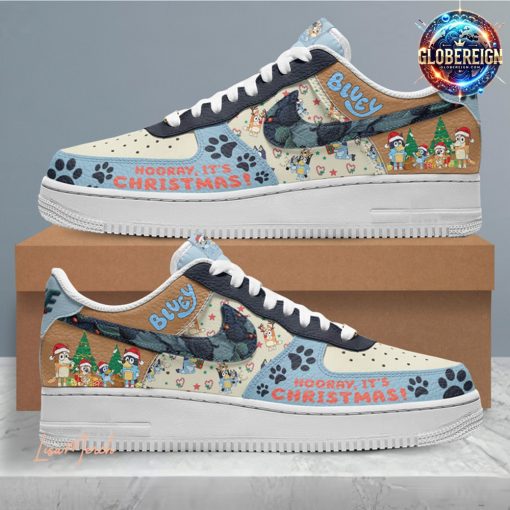 Bluey “Hooray, It’s Christmas” Nike Air Force 1