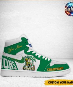 Boston Celtics NBA Finals Champions Customized Air Jordan 1 Shoes