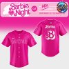 Boston Red Sox Barbie Night 2024 Stripe Baseball Jersey