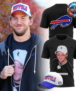 Buffalo Bills x Josh Allen Mustache Ride Black T-Shirt