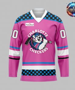 Charlotte Checkers Neon Night Custom Hockey Jersey