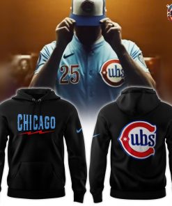 Chicago Cubs Blue Alternate Special Edition Black Hoodie