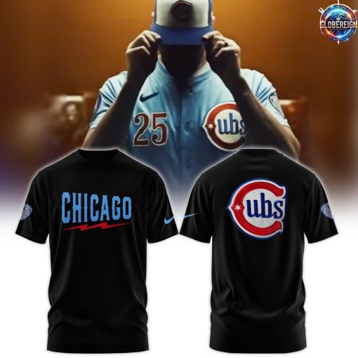 Chicago Cubs Blue Alternate Special Edition Black T-Shirt