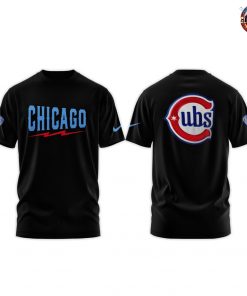 Chicago Cubs Blue Alternate Special Edition Black T-Shirt