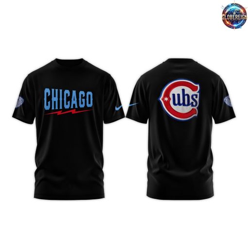 Chicago Cubs Blue Alternate Special Edition Black T-Shirt