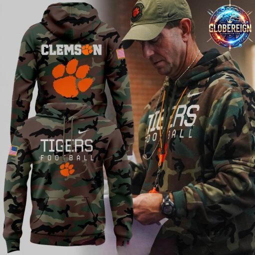 Clemson Tigers Military Appreciation 2024 Camo Hoodie