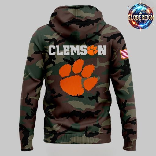 Clemson Tigers Military Appreciation 2024 Camo Hoodie