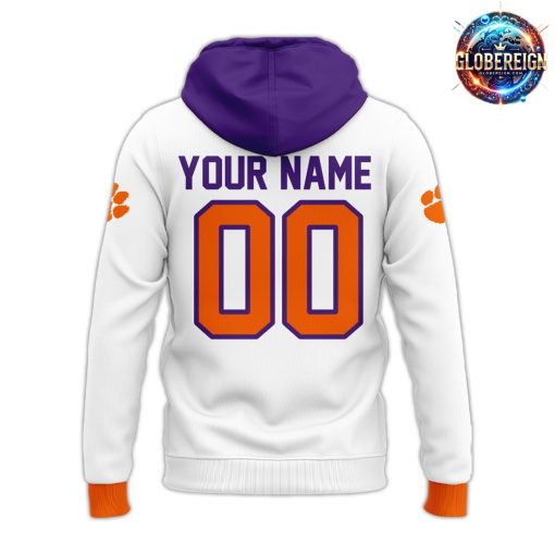 Clemson Tigers Nike Custom 2024 White Hoodie