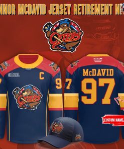 Connor McDavid Retirement Night Limited Edition Erie Otters Hockey Jersey