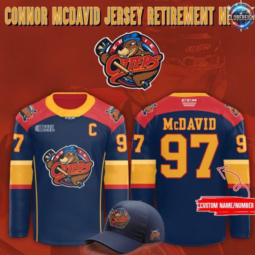 Connor McDavid Retirement Night Limited Edition Erie Otters Hockey Jersey