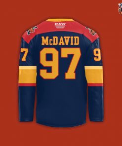 Connor McDavid Retirement Night Limited Edition Erie Otters Hockey Jersey