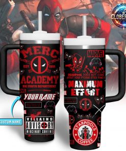 Deadpool Merc Academy Stanley Tumbler Cup