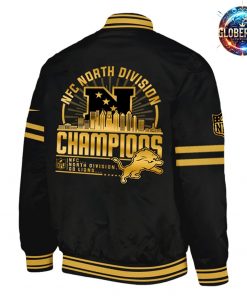 Detrois Lions 2024 NFC North Division Champions Baseball Jacket