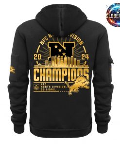 Detrois Lions 2024 NFC North Division Champions Half Zip Hoodie