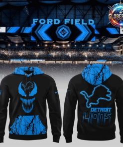 Detroit Lions Venom Dark Mode 2025 Hoodie