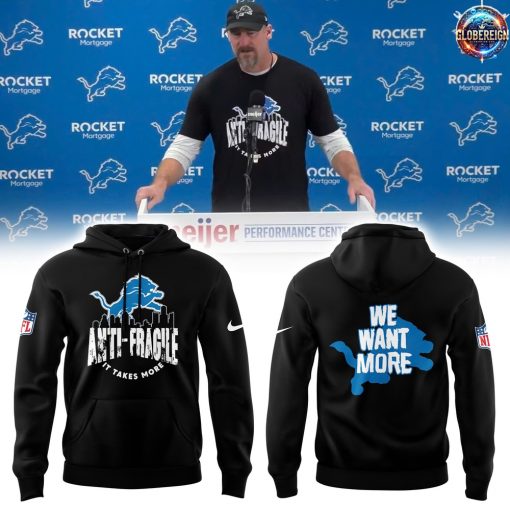 Detroit Lions 2025 We Want More Limited Edition Black Hoodie