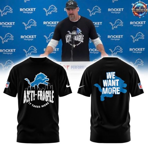 Detroit Lions 2025 We Want More Limited Edition Black T-Shirt