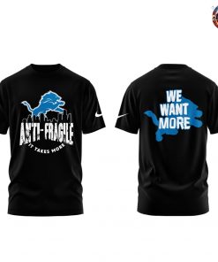 Detroit Lions 2025 We Want More Limited Edition Black T-Shirt