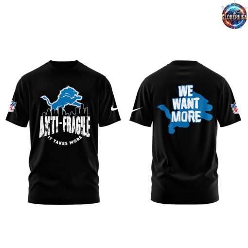 Detroit Lions 2025 We Want More Limited Edition Black T-Shirt