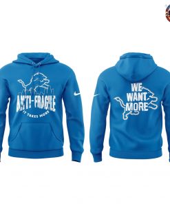 Detroit Lions 2025 We Want More Limited Edition Blue Hoodie