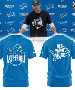 Detroit Lions 2025 We Want More Limited Edition Blue T-Shirt