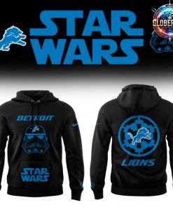 Detroit Lions x Star Wars Gift For Fan 2025 Black Hoodie