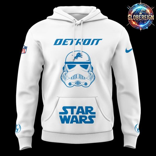 Detroit Lions x Star Wars Gift For Fan 2025 White Hoodie