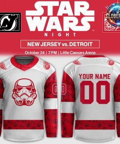 Detroit Red Wings x Star Wars Night 2024 Custom Hockey Jersey