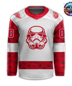 Detroit Red Wings x Star Wars Night 2024 Custom Hockey Jersey