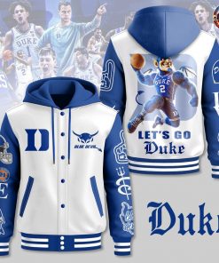 Duke Blue Devils Let’s Go Duke Special Edition Hooded Baseball Jacket