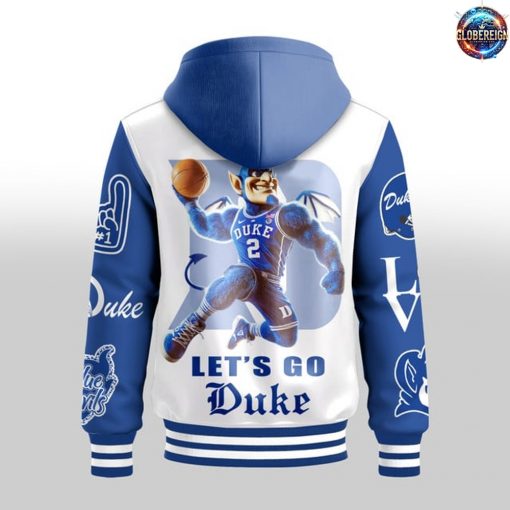 Duke Blue Devils Let’s Go Duke Special Edition Hooded Baseball Jacket