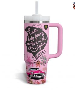 Elvis Presley Pink Flower Stanley Tumbler Cup