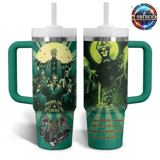 Ghost Mary On Cross Stanley Tumbler Cup 40oz