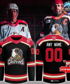 Grand Rapids Griffins CCM Quicklite 2024 Black Hockey Jersey