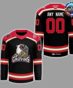 Grand Rapids Griffins CCM Quicklite 2024 Black Hockey Jersey