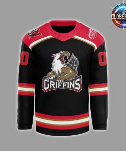 Grand Rapids Griffins CCM Quicklite 2024 Black Hockey Jersey