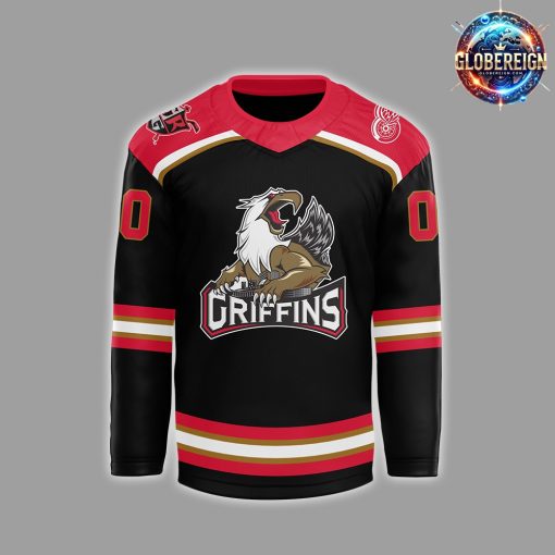 Grand Rapids Griffins CCM Quicklite 2024 Black Hockey Jersey