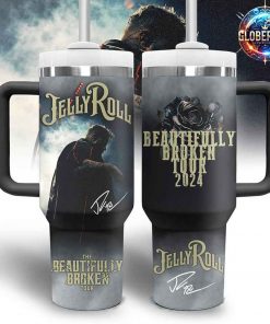 Jelly Roll Beautifully Broken Tour 2024 Stanley Tumbler Cup