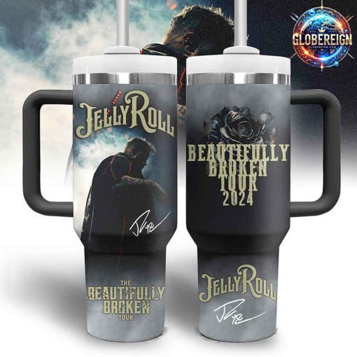 Jelly Roll Beautifully Broken Tour 2024 Stanley Tumbler Cup