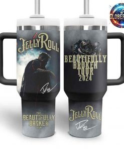 Jelly Roll Beautifully Broken Tour 2024 Stanley Tumbler Cup