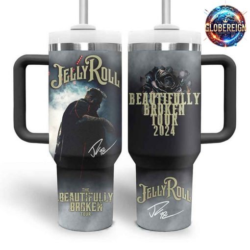 Jelly Roll Beautifully Broken Tour 2024 Stanley Tumbler Cup