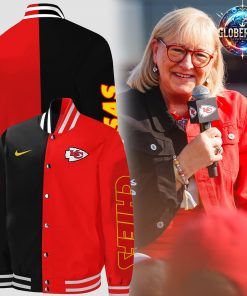 Kansas City Chiefs Black Red Varsity Jacket