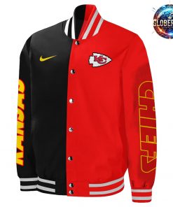 Kansas City Chiefs Black Red Varsity Jacket